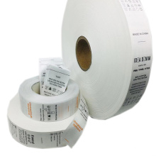 High Quality Labels Supplier Custom Print Instruction Clothing Nylon Wash Care Labels in Roll
